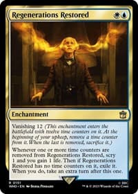 Regenerations Restored - Universes Beyond: Doctor Who - Magic: The Gathering card
