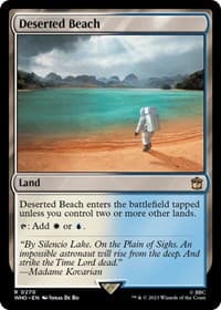 Deserted Beach - Universes Beyond: Doctor Who - Magic: The Gathering card