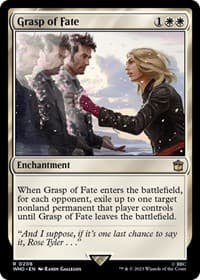 Grasp of Fate - Universes Beyond: Doctor Who - Magic: The Gathering card