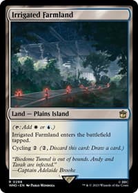 Irrigated Farmland - Universes Beyond: Doctor Who - Magic: The Gathering card