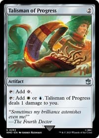 Talisman of Progress - Universes Beyond: Doctor Who - Magic: The Gathering card