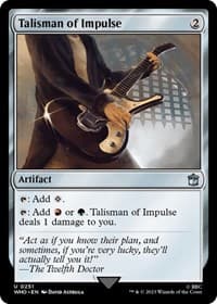 Talisman of Impulse - Universes Beyond: Doctor Who - Magic: The Gathering card