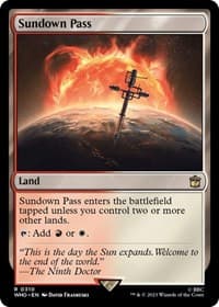 Sundown Pass - Universes Beyond: Doctor Who - Magic: The Gathering card