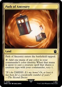 Path of Ancestry - Universes Beyond: Doctor Who - Magic: The Gathering card