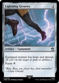Lightning Greaves - Universes Beyond: Doctor Who - Magic: The Gathering card