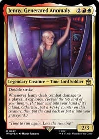 Jenny, Generated Anomaly (Surge Foil) - Universes Beyond: Doctor Who - Magic: The Gathering card