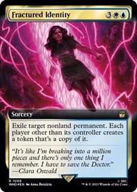Fractured Identity (Extended Art) (Surge Foil) - Universes Beyond: Doctor Who - Magic: The Gathering card