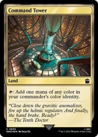 Command Tower (0855) (Surge Foil) - Universes Beyond: Doctor Who - Magic: The Gathering card