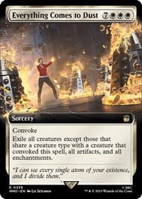Everything Comes to Dust (Extended Art) - Universes Beyond: Doctor Who - Magic: The Gathering card