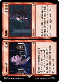 Coward // Killer - Universes Beyond: Doctor Who - Magic: The Gathering card