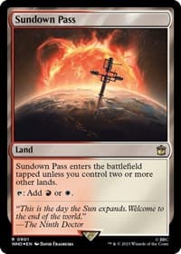Sundown Pass (Surge Foil) - Universes Beyond: Doctor Who - Magic: The Gathering card