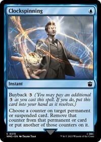 Clockspinning - Universes Beyond: Doctor Who - Magic: The Gathering card