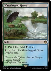 Waterlogged Grove - Universes Beyond: Doctor Who - Magic: The Gathering card