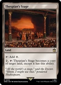 Thespian's Stage - Universes Beyond: Doctor Who - Magic: The Gathering card