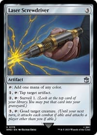 Laser Screwdriver - Universes Beyond: Doctor Who - Magic: The Gathering card