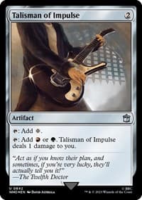Talisman of Impulse (Surge Foil) - Universes Beyond: Doctor Who - Magic: The Gathering card
