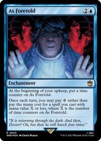 As Foretold (Surge Foil) - Universes Beyond: Doctor Who - Magic: The Gathering card