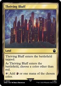 Thriving Bluff - Universes Beyond: Doctor Who - Magic: The Gathering card