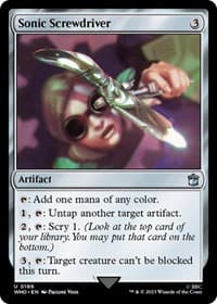 Sonic Screwdriver (0186) - Universes Beyond: Doctor Who - Magic: The Gathering card