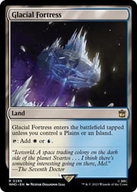 Glacial Fortress - Universes Beyond: Doctor Who - Magic: The Gathering card
