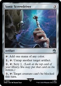 Sonic Screwdriver (0184) - Universes Beyond: Doctor Who - Magic: The Gathering card
