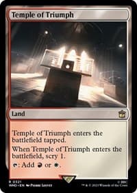Temple of Triumph - Universes Beyond: Doctor Who - Magic: The Gathering card