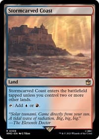 Stormcarved Coast - Universes Beyond: Doctor Who - Magic: The Gathering card
