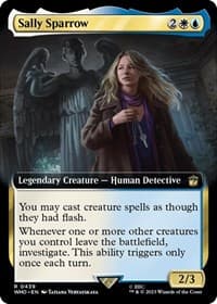 Sally Sparrow (Extended Art) - Universes Beyond: Doctor Who - Magic: The Gathering card