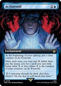 As Foretold (Extended Art) - Universes Beyond: Doctor Who - Magic: The Gathering card