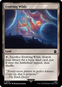Evolving Wilds - Universes Beyond: Doctor Who - Magic: The Gathering card