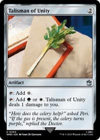 Talisman of Unity - Universes Beyond: Doctor Who - Magic: The Gathering card