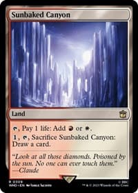 Sunbaked Canyon - Universes Beyond: Doctor Who - Magic: The Gathering card