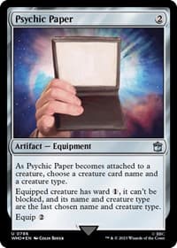 Psychic Paper (Surge Foil) - Universes Beyond: Doctor Who - Magic: The Gathering card