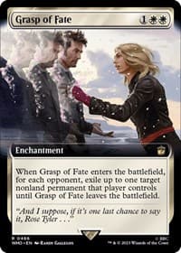 Grasp of Fate (Extended Art) - Universes Beyond: Doctor Who - Magic: The Gathering card