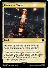 Command Tower (0856) (Surge Foil) - Universes Beyond: Doctor Who - Magic: The Gathering card