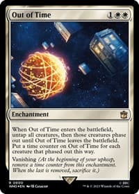Out of Time (Surge Foil) - Universes Beyond: Doctor Who - Magic: The Gathering card