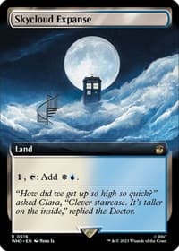 Skycloud Expanse (Extended Art) - Universes Beyond: Doctor Who - Magic: The Gathering card
