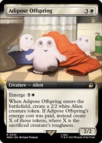 Adipose Offspring (Extended Art) - Universes Beyond: Doctor Who - Magic: The Gathering card