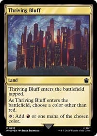 Thriving Bluff (Surge Foil) - Universes Beyond: Doctor Who - Magic: The Gathering card