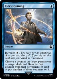 Clockspinning (Surge Foil) - Universes Beyond: Doctor Who - Magic: The Gathering card