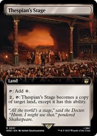 Thespian's Stage (Extended Art) - Universes Beyond: Doctor Who - Magic: The Gathering card