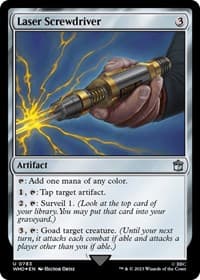 Laser Screwdriver (Surge Foil) - Universes Beyond: Doctor Who - Magic: The Gathering card