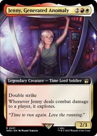 Jenny, Generated Anomaly (Extended Art) - Universes Beyond: Doctor Who - Magic: The Gathering card