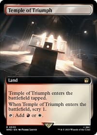 Temple of Triumph (Extended Art) - Universes Beyond: Doctor Who - Magic: The Gathering card