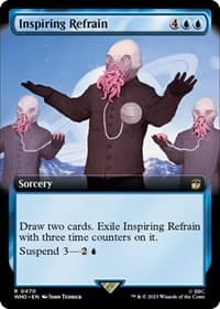 Inspiring Refrain (Extended Art) - Universes Beyond: Doctor Who - Magic: The Gathering card