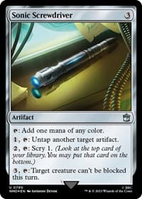 Sonic Screwdriver (0790) (Surge Foil) - Universes Beyond: Doctor Who - Magic: The Gathering card