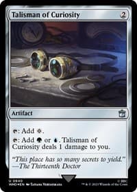 Talisman of Curiosity (Surge Foil) - Universes Beyond: Doctor Who - Magic: The Gathering card