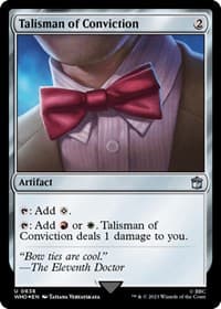 Talisman of Conviction (Surge Foil) - Universes Beyond: Doctor Who - Magic: The Gathering card
