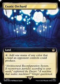 Exotic Orchard (Extended Art) (Surge Foil) - Universes Beyond: Doctor Who - Magic: The Gathering card