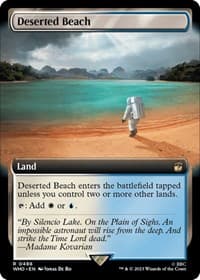 Deserted Beach (Extended Art) - Universes Beyond: Doctor Who - Magic: The Gathering card